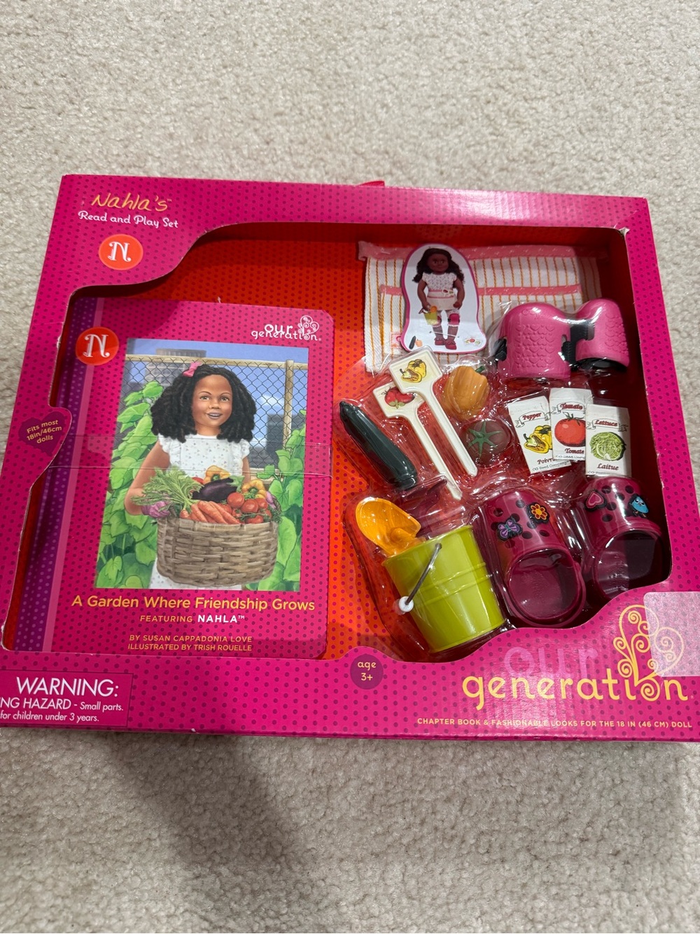 Our Generation Nahla’s Garden Read & Play Set – Pink